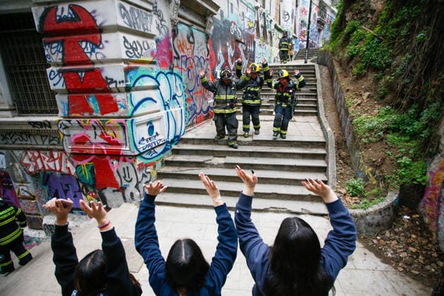 Valparaíso, August 30, 2026—A new edition of the Valparaíso Cerro Arriba firefighting event took place on the hills and stairways of Valparaíso, featuring nearly 2,600 firefighters from all over Chile and other countries. Manuel Lema Aton, Chile, Valparaiso, Chile Aton 1185170  Copyright: MANUELxLEMA ATONxCHILE
