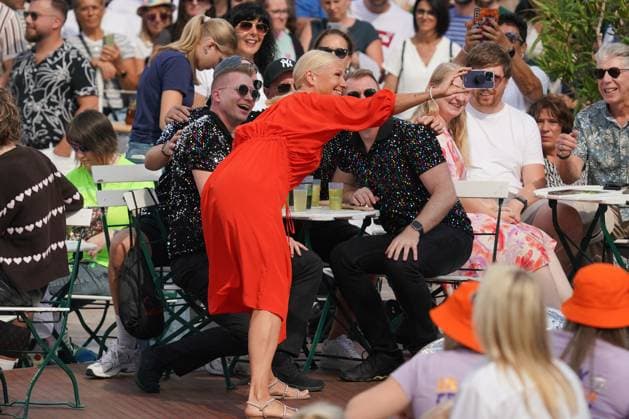ZDF Fernsehgarten 2026: Andrea Kiwi Kiewel on ZDF Fernsehgarten with the theme Schlager Party on August 30, 2026, in Mainz, Mainz, ZDF Fernsehgarten, Rhineland-Palatinate