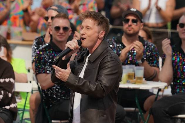 ZDF Fernsehgarten 2026: Daniel Sommer at the ZDF Fernsehgarten, themed Schlager Party, on August 30, 2026, in Mainz, Rhineland-Palatinate, ZDF Fernsehgarten