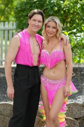 ZDF Fernsehgarten 2026: Evgeny Vinokurov and Anna Carina Woitschack on ZDF Fernsehgarten, themed Schlager Party, on August 30, 2026, in Mainz, Rhineland-Palatinate