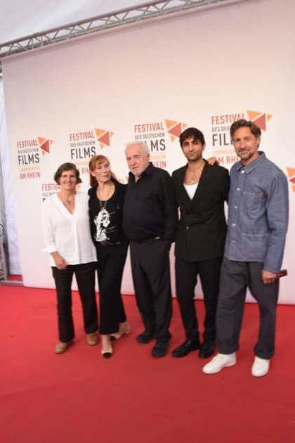 Film: *The Defender: The Lenzi Case* Daniela Goetz, Festival Director; Andrea Sawatzki, Actress; Dr. Michael Goetz, Festival Director; Sergen Meral, Actor; Benjamin Sadler, Actor; Ludwigshafen, August 30, 2026, on the banks of the Rhine; 22nd German Film Festival 2026; Photo: Ludwigshafen