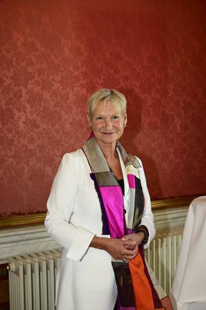 Kirsten Fehrs at the 27th presentation of the prestigious Erich Kästner Prize to Samuel Koch by the Dresden Press Club at Albrechtsberg Castle in Dresden, August 30, 2026 Copyright: xMatthiasxWehnertx