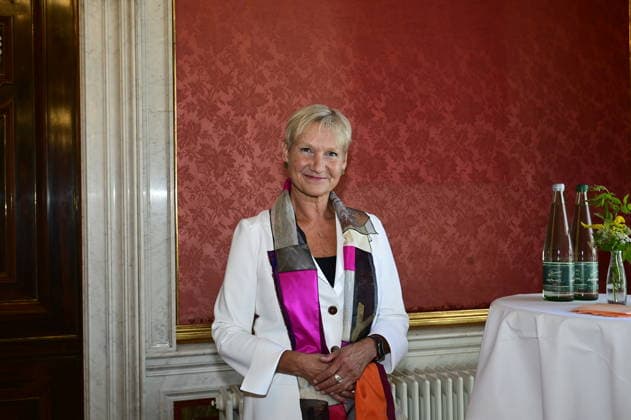 Kirsten Fehrs at the 27th presentation of the prestigious Erich Kästner Prize to Samuel Koch by the Dresden Press Club at Albrechtsberg Castle in Dresden, August 30, 2026 Copyright: xMatthiasxWehnertx