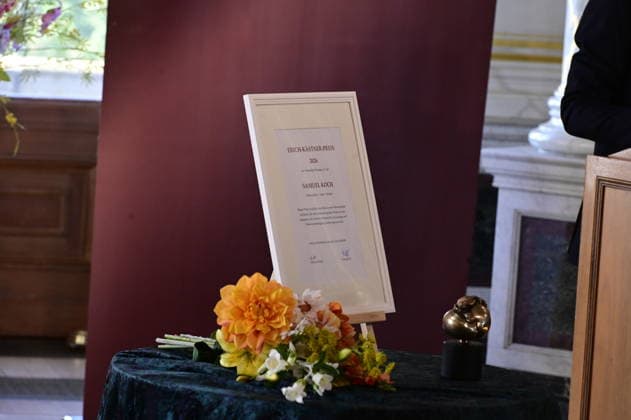 Samuel Koch at the 27th presentation of the prestigious Erich Kästner Prize to Samuel Koch by the Dresden Press Club at Albrechtsberg Castle in Dresden, August 30, 2026 Copyright: xMatthiasxWehnertx