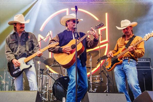 August 29, 2026, Edmonton, Alberta, Canada: country music group Midland performs at Boots and Hearts West Country Music Festival..(L-R: Jess Carson, Mark Wystrach, Cameron Duddy).American Country Music award winners, Midland perform at the Boots and Hearts West Country Music Festival in Edmonton - 29 Aug., 2026 Edmonton Canada - ZUMAs197 20260829_aaa_s197_631 Copyright: xRonxPalmerx