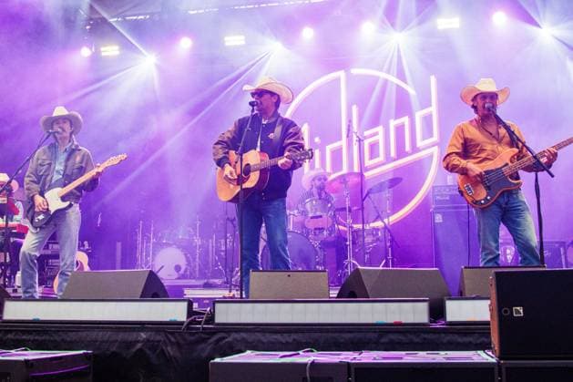 August 29, 2026, Edmonton, Alberta, Canada: country music group Midland performs at Boots and Hearts West Country Music Festival..(L-R: Jess Carson, Mark Wystrach, Cameron Duddy).American Country Music award winners, Midland perform at the Boots and Hearts West Country Music Festival in Edmonton - 29 Aug., 2026 Edmonton Canada - ZUMAs197 20260829_aaa_s197_639 Copyright: xRonxPalmerx