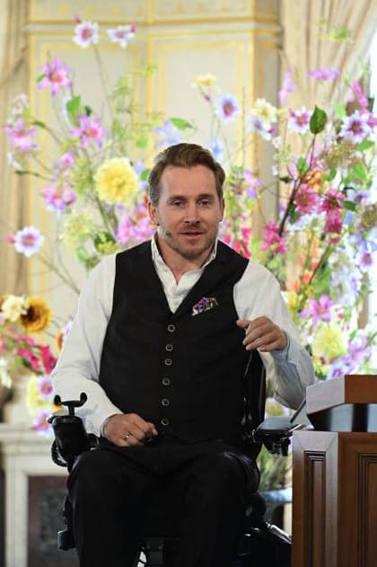 Samuel Koch at the 27th presentation of the prestigious Erich Kästner Prize to Samuel Koch by the Dresden Press Club at Albrechtsberg Castle in Dresden, August 30, 2026 Copyright: xMatthiasxWehnertx
