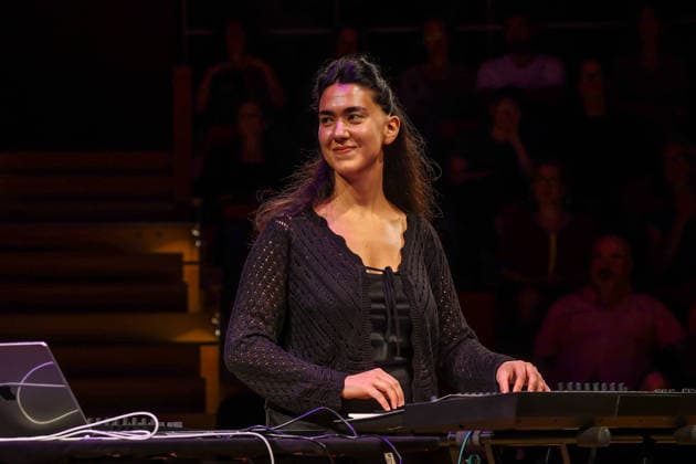 Concert by Anushka Chkheidze and Robert Lippok at the Boulez Saal in Berlin, POP Kultur Festival Berlin Anushka Chkheidze Robert Lippok
