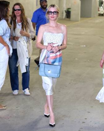 Celebs arrive at The US Open - Day 1 Emma Roberts arrives at the opening night of the US Open in New York, NY on August 30, 2026. Photo by Charles Guerin ABACAPRESS.COM New York NY  Copyright: xGuerinxCharles ABACAx