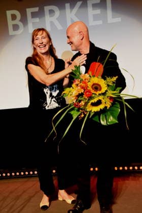 Andrea Sawatzki, actress; Christian Berkel, actor; 2026 Festival Award Winner for Acting, Ludwigshafen, August 30, 2026, on the banks of the Rhine, 22nd German Film Festival 2026; Photo: Ludwigshafen