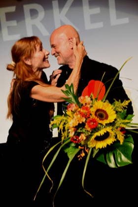 Andrea Sawatzki, actress; Christian Berkel, actor; 2026 Festival Award Winner for Acting, Ludwigshafen, August 30, 2026, on the banks of the Rhine, 22nd German Film Festival 2026; Photo: Ludwigshafen