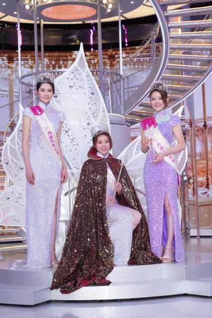 HONG KONG, CHINA - AUGUST 30: First runner-up Ada Tang, Miss Hong Kong 2026 Bernice Yuen, second runner-up Scarlett Li pose at the Miss Hong Kong 2026 pageant on August 30, 2026 in Hong Kong, China.  Copyright: xVCGx 111663130986