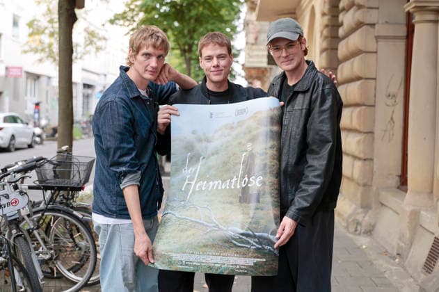 Paul Boche, Kai Stänicke, and Philip Froissant at the screening of the feature film *Der Heimatlose* at the Filmpalette in Cologne, August 30, 2026 Foto:xR.xSchmiegeltx xFuturexImagex heimatlose_6808