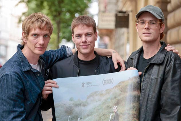 Paul Boche, Kai Stänicke, and Philip Froissant at the screening of the feature film *Der Heimatlose* at the Filmpalette in Cologne, August 30, 2026 Foto:xR.xSchmiegeltx xFuturexImagex heimatlose_6809