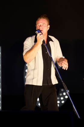 Dick Brave performing live at a concert at the 2026 Waltrop Park Festival in Waltrop City Park, August 30, 2026 Foto:xT.xSchröerx xFuturexImagex brave_6820