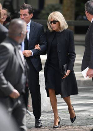 Mathilde Favier Funeral - Paris Brigitte Macron during the funeral of Mathilde Favier, director of public relations for Christian Dior Couture, at the Saint-Sulpice church in Paris, France, on August 31, 2026. She died in a car accident with her partner, French producer Nicolas Altmayer, on August 17, aged 57 and 61, respectively. Photo by Eliot Blondet ABACAPRESS.COM Paris France  Copyright: xBlondetxEliot ABACAx