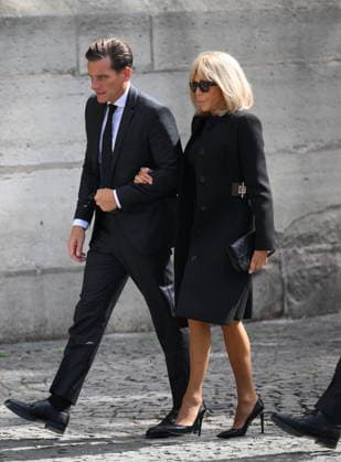 Mathilde Favier Funeral - Paris Brigitte Macron during the funeral of Mathilde Favier, director of public relations for Christian Dior Couture, at the Saint-Sulpice church in Paris, France, on August 31, 2026. She died in a car accident with her partner, French producer Nicolas Altmayer, on August 17, aged 57 and 61, respectively. Photo by Eliot Blondet ABACAPRESS.COM Paris France  Copyright: xBlondetxEliot ABACAx