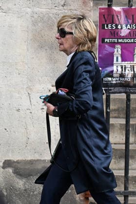 NEWS : Funà railles de Mathilde Favier, directrice des relations publiques de Christian Dior Couture, à l à glise Saint-Sulpice à Paris - 31 08 2026 Michele Marchand - Funeral of Mathilde Favier, director of public relations for Christian Dior Couture, at the Saint-Sulpice church in Paris, France, on August 31, 2026. She died in a car accident with her partner, French producer Nicolas Altmayer, on August 17, aged 57 and 61, respectively. PARISFrance Copyright: xLIONELxURMANx