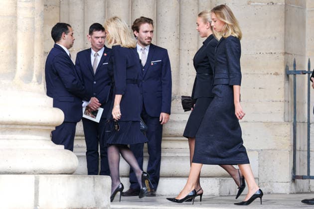 Camilla of Bourbon-Two Sicilies, her daughters, Princess Maria Carolina of Bourbon-Two Sicilies and Maria Chiara of Bourbon-Two Sicilies, arriving at the funeral of Mathilde Favier at the Church of Saint-Sulpice in Paris, August 31, 2026. Dominique Jacovides, Cyril Moreau, Bestimage. Arrivals at the funeral of Mathilde Favier at the Church of Saint Sulpice in Paris on August 31, 2026. Paris, France  Copyright: xJACOVIDES-MOREAUx xBESTIMAGExJACOVIDES-MOREAUx xBESTIMAGEx
