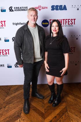 World Premiere Of Hy3Na on Monday 31 August 2026 Matthew John Ninaber, Jannah Kitzman attends the media wall for the World Premiere Of Hy3Na during Tubi Frightfest 2026 on Monday 31 August 2026 at Odeon Luxe Leicester Square, London. ., Credit:Julie Edwards Avalon  Copyright: xJuliexEdwardsx xAvalonx 1129656348