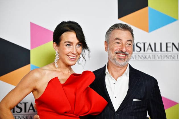 STOCKHOLM, SWEDEN 20260831 Sofia Stahl and Tareq Taylor arrive on the red carpet ahead of the Kristallen Awards at Cirkus in Stockholm STOCKHOLM SWEDEN x10430x  Copyright: xChristinexOlsson TTx KRISTALLENGALAN 2026 F-O33F9vMaM
