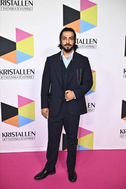 STOCKHOLM, SWEDEN 20260831 Mohammed Nour Oklah arrives on the red carpet ahead of the Kristallen Awards at Cirkus in Stockholm STOCKHOLM, SWEDEN x10430x  Copyright: xChristinexOlsson TTx KRISTALLENGALAN 2026 kKqZ2pTL7CY