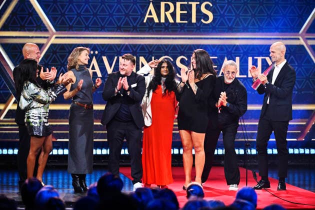 STOCKHOLM, SWEDEN 20260831 Kompani Svan wins the award for Reality Competition of the Year at the Kristallen Gala at Cirkus in Stockholm STOCKHOLM SWEDEN x10430x  Copyright: xChristinexOlsson TTx KRISTALLENGALAN 2026 4mqz28hasDo