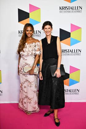 STOCKHOLM, SWEDEN 20260831 Katarina Sandström and Cecilia Gralde arrive on the red carpet ahead of the Kristallen Gala at Cirkus in Stockholm STOCKHOLM SWEDEN x10430x  Copyright: xChristinexOlsson TTx KRISTALLENGALAN 2026 zHd7JEM-V6k