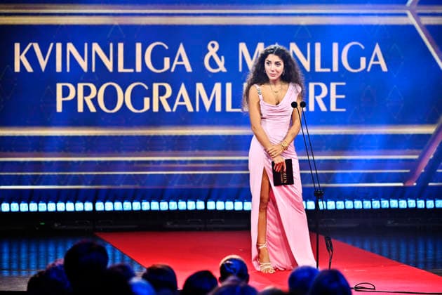 STOCKHOLM, SWEDEN 20260831 Gina Dirawi presents the Kristallen awards to this year s female and male TV hosts during the 2026 Kristallen Awards at Cirkus in Stockholm STOCKHOLM, SWEDEN x10430x  Copyright: xChristinexOlsson TTx KRISTALLENGALAN 2026 tpBW-MUJ9o4