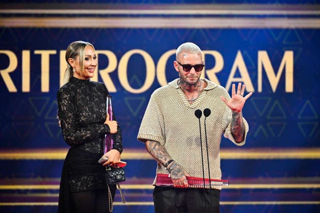 STOCKHOLM, SWEDEN 20260831 Joakim Lundell accepts the Viewers Favorite Show award for *Spökjakt* at the 2026 Kristallen Awards ceremony at Cirkus in Stockholm STOCKHOLM, SWEDEN x10430x  Copyright: xChristinexOlsson TTx KRISTALLENGALAN 2026 6zTZ19upkuE