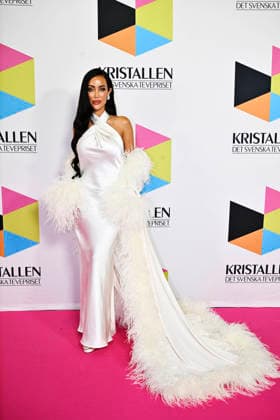 STOCKHOLM, SWEDEN 20260831 Rebecca Stella arrives on the red carpet ahead of the Kristallen Awards at Cirkus in Stockholm STOCKHOLM, SWEDEN x10430x  Copyright: xChristinexOlsson TTx KRISTALLENGALAN 2026 hXiBwrqKZtQ