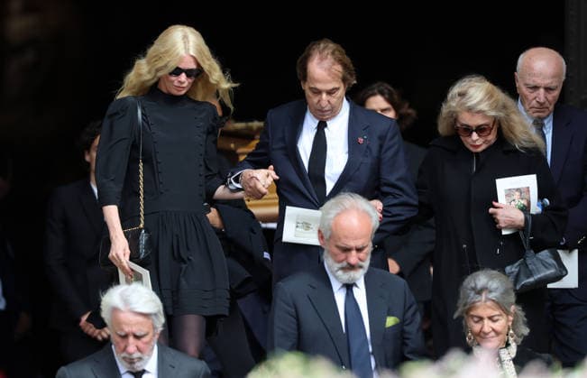Claudia Schiffer ,Gilles Dufour , Catherine Deneuve attend Mathilde Favier funeral in Paris Claudia Schiffer ,Gilles Dufour , Catherine Deneuve Obseques de Mathilde Favier en l™Ã glise Saint-Sulpice a Paris . France , Paris le 31 aout 2026 Claudia Schiffer ,Gilles Dufour , Catherine Deneuve attend Mathilde Favier funeral in Paris Paris, August 31 th 2026  Copyright: xDavidxKerx