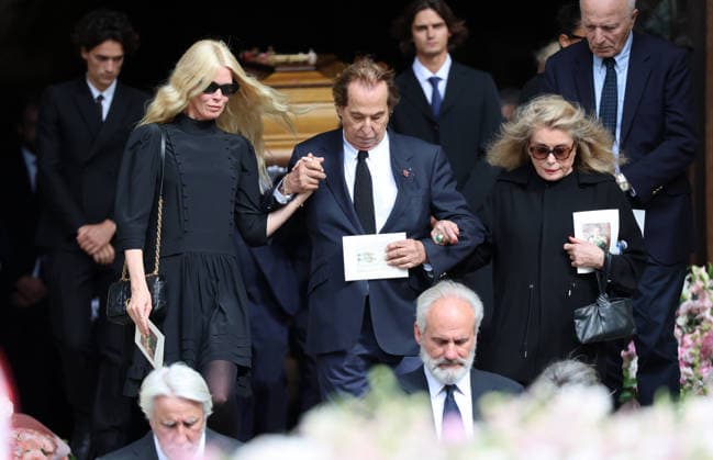 Claudia Schiffer ,Gilles Dufour , Catherine Deneuve attend Mathilde Favier funeral in Paris Claudia Schiffer ,Gilles Dufour , Catherine Deneuve Obseques de Mathilde Favier en l™Ã glise Saint-Sulpice a Paris . France , Paris le 31 aout 2026 Claudia Schiffer ,Gilles Dufour , Catherine Deneuve attend Mathilde Favier funeral in Paris Paris, August 31 th 2026  Copyright: xDavidxKerx