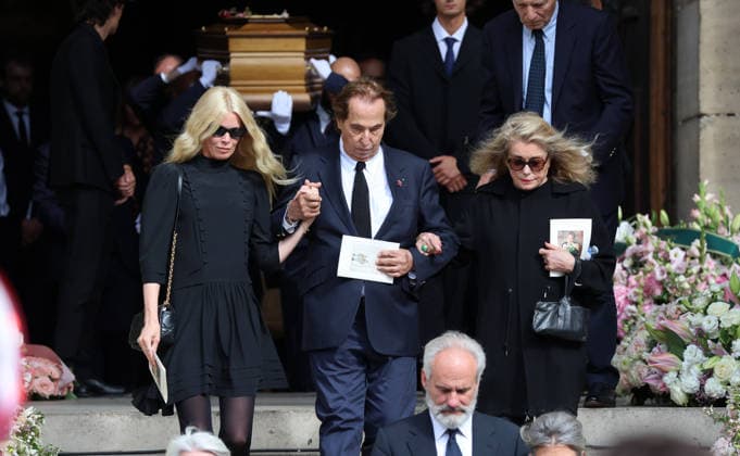 Claudia Schiffer ,Gilles Dufour , Catherine Deneuve attend Mathilde Favier funeral in Paris Claudia Schiffer ,Gilles Dufour , Catherine Deneuve Obseques de Mathilde Favier en l™Ã glise Saint-Sulpice a Paris . France , Paris le 31 aout 2026 Claudia Schiffer ,Gilles Dufour , Catherine Deneuve attend Mathilde Favier funeral in Paris Paris, August 31 th 2026  Copyright: xDavidxKerx