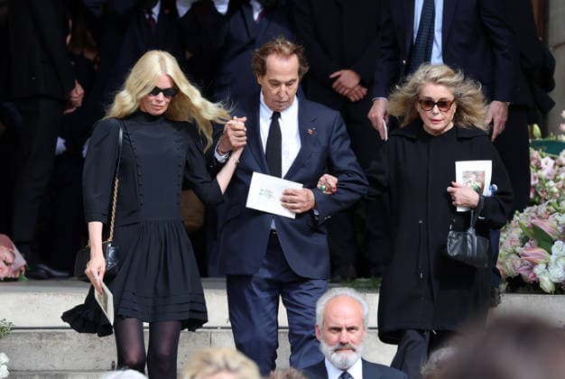 Claudia Schiffer ,Gilles Dufour , Catherine Deneuve attend Mathilde Favier funeral in Paris Claudia Schiffer ,Gilles Dufour , Catherine Deneuve Obseques de Mathilde Favier en l™Ã glise Saint-Sulpice a Paris . France , Paris le 31 aout 2026 Claudia Schiffer ,Gilles Dufour , Catherine Deneuve attend Mathilde Favier funeral in Paris Paris, August 31 th 2026  Copyright: xDavidxKerx