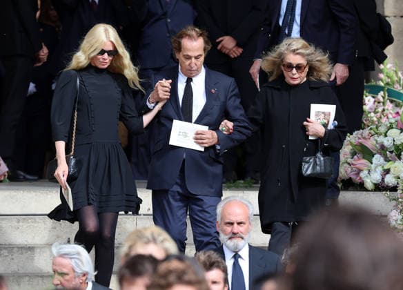 Claudia Schiffer ,Gilles Dufour , Catherine Deneuve attend Mathilde Favier funeral in Paris Claudia Schiffer ,Gilles Dufour , Catherine Deneuve Obseques de Mathilde Favier en l™Ã glise Saint-Sulpice a Paris . France , Paris le 31 aout 2026 Claudia Schiffer ,Gilles Dufour , Catherine Deneuve attend Mathilde Favier funeral in Paris Paris, August 31 th 2026  Copyright: xDavidxKerx