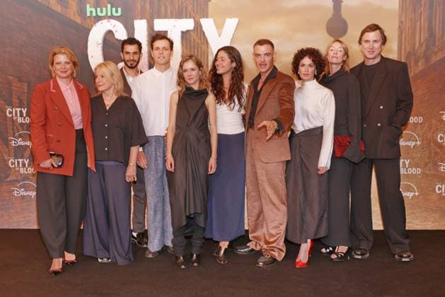 City of Blood Joerdis Triebel, Dagmar Manzel, Mouataz Alshaltouh, Franz Hartwig, Lea Drinda, Soma Pysall, David Schuetter, Melika Foroutan, Jenny Schily, Lars Eidinger Premiere of *City of Blood* at Kino International, Berlin Date: August 31, 2026 Copyright: xEventpress Kratschx