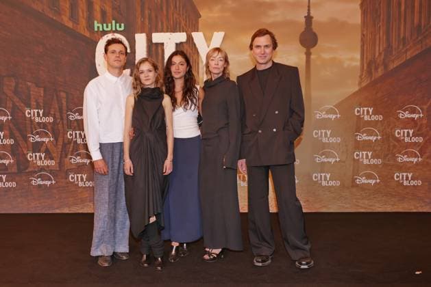 City of Blood Franz Hartwig, Lea Drinda, Soma Pysall, Jenny Schily, Lars Eidinger Premiere of City of Blood at Kino International, Berlin Date: August 31, 2026 Copyright: xEventpress Kratschx