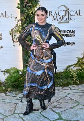 ˜Practical Magic 2™ US Premiere Maisie Williams arriving to the Practical Magic 2 US premiere held at the Directors Village on August 31, 2026 in Westwood, CA. Westwood Directors Village California USA Copyright: xLisaxOConnorx xAFF-USA.comx