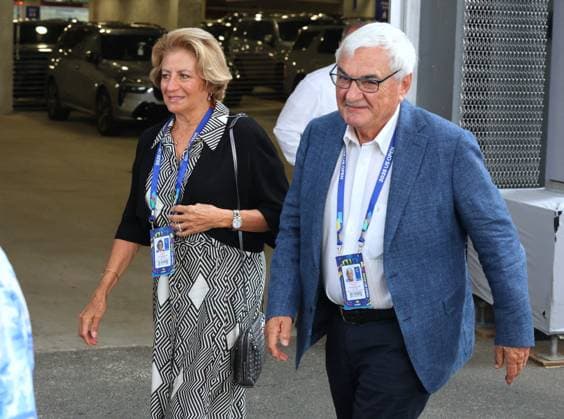 Celebs arrive at the US Open - NYC Robert and Lynette Federer arrive at the night session on day 2 at the US Open in New York, NY on August 31, 2026. Photo by Charles Guerin ABACAPRESS.COM New York City NY United States  Copyright: xGuerinxCharles ABACAx