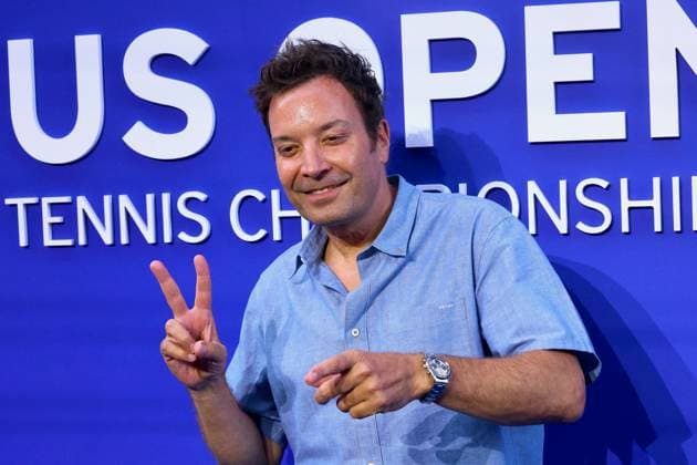 Celebs arrive at the US Open - NYC Jimmy Fallon arrives at the night session on day 2 at the US Open in New York, NY on August 31, 2026. Photo by Charles Guerin ABACAPRESS.COM New York City NY United States  Copyright: xGuerinxCharles ABACAx