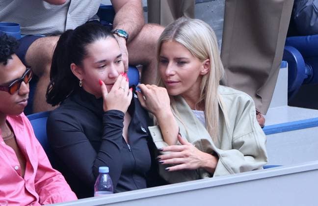 Us Open - Caroline Daur and Eva Lys In The Stands Caroline Daur and German tennis player Eva Lys attend the night session on day 2 at te US Open in New York, NY on August 31, 2026. Photo by Dylan Travis ABACAPRESS.COM New York NY  Copyright: xDylanxTravis ABACAx