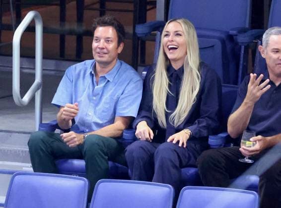 Us Open - Jimmy Fallon and Lindsey Vonn In The Stands Jimmy Fallon and Lindsey Vonn attend the night session on day 2 at te US Open in New York, NY on August 31, 2026. Photo by Dylan Travis ABACAPRESS.COM New York NY  Copyright: xDylanxTravis ABACAx