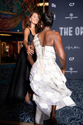Caterina Murino and Mariam Battistelli at the premiere of the film *The Opera* at the Folies Bergère in Paris on August 31, 2026. Pierre Perusseau, Bestimage. Premiere of the film *The Opera* at the Folies Bergère in Paris on August 31, 2026. Paris, France  Copyright: xPierrexPerusseaux xBestimagexPierrexPerusseaux xBestimagex