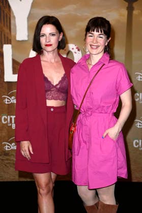 Jennifer Ulrich and Laura Fischer at the premiere of the Hulu Original series *City of Blood* at Kino International in Berlin, August 31, 2026 Foto:xN.xKubelkax xFuturexImagex blood_6818