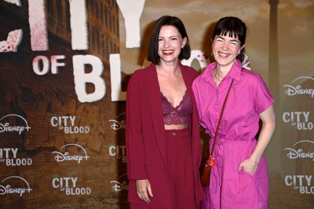 Jennifer Ulrich and Laura Fischer at the premiere of the Hulu Original series *City of Blood* at Kino International in Berlin, August 31, 2026 Foto:xN.xKubelkax xFuturexImagex blood_6819