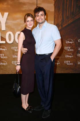 Daniel Zorn with Laura at the premiere of the Hulu Original series *City of Blood* at the Kino International in Berlin, August 31, 2026 Foto:xN.xKubelkax xFuturexImagex blood_6836