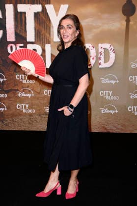 Ilknur Boyraz at the premiere of the Hulu Original series *City of Blood* at Kino International in Berlin, August 31, 2026 Foto:xN.xKubelkax xFuturexImagex blood_6840