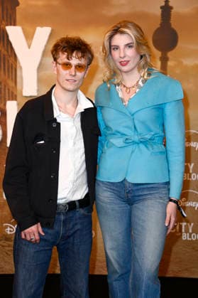Max Schimmelpfennig and Sarah Löwentraut at the premiere of the Hulu Original series *City of Blood* at Kino International in Berlin, August 31, 2026 Foto:xN.xKubelkax xFuturexImagex blood_6846