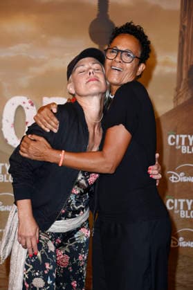 Jiska Morgenthal and Mo Asumang at the premiere of the Hulu Original series *City of Blood* at Kino International in Berlin, August 31, 2026 Foto:xN.xKubelkax xFuturexImagex blood_6858